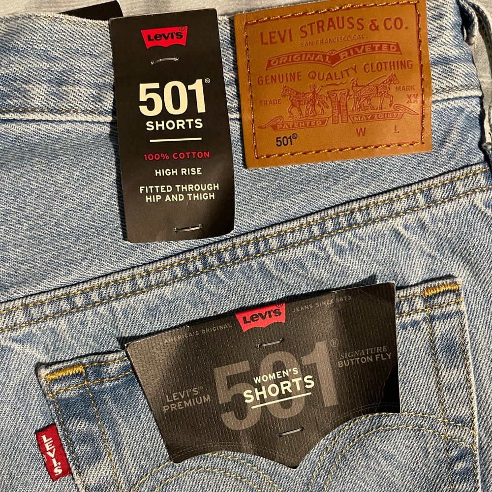 Levi’s 501 high rise shorts